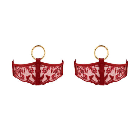 BORDELLE Garters Theia Burn Red