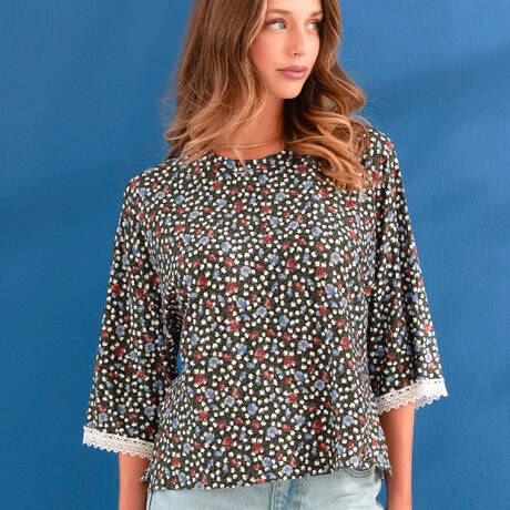 ANTIGEL Top mit 3/4-Ärmeln Liberty d'Hiver Semis Liberty