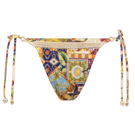 WATERCULT Bas de maillot de bain slip lacets Treasured Trove Nostalgia