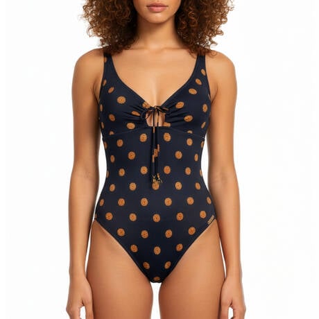 WATERCULT Wireless One-piece swimsuit Refined Heritage Navy Amber