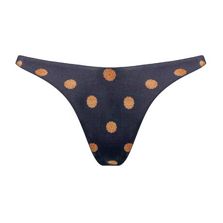 WATERCULT Brazilian bikini bottom Refined Heritage Navy Amber