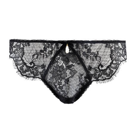 DITA VON TEESE Lace Brief Perlez-Vous Black