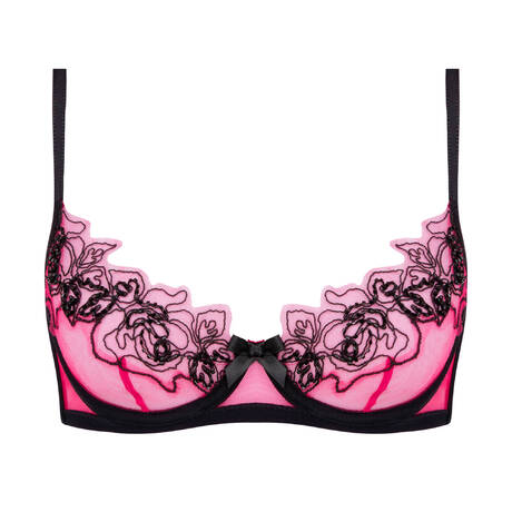 AGENT PROVOCATEUR Demi-cup bra Lindie Fuchsia/Black