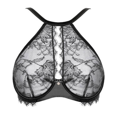 PRELUDE Lace Bustier Pearl Black