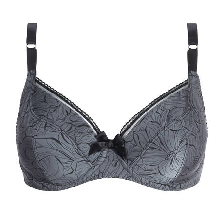 ANTIGEL Demi-cup fitting bra Bureau Secret Gris Souris