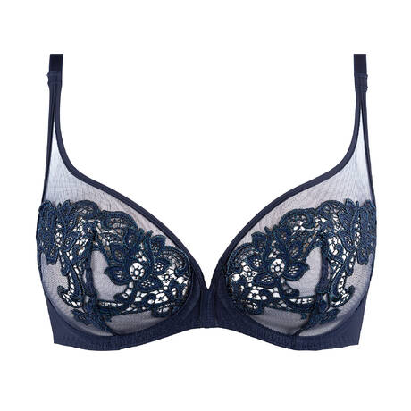 SIMONE PÉRÈLE Full-cup plunge bra Saga Saphir