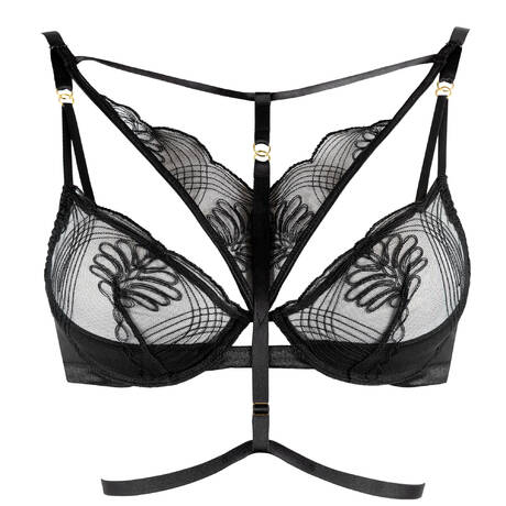 MAISON LEJABY Corbeille harness bra Audace Black