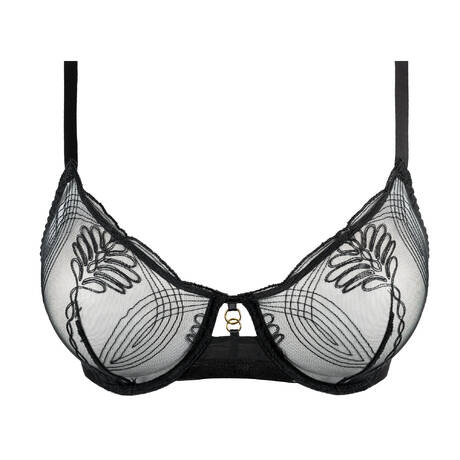 MAISON LEJABY Balconette bra Audace Black