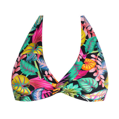 ANTIGEL Reversible Triangle bikini top La Forêt Magic Noir Enchanté
