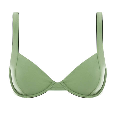 BOND-EYE Reversible balconnet bikini top Ryan Trujillo Martini / Black