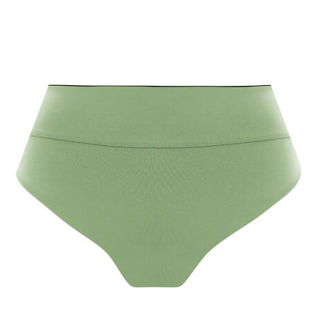 BOND-EYE High-waisted reversible bikini bottom Raya Trujillo Martini Black