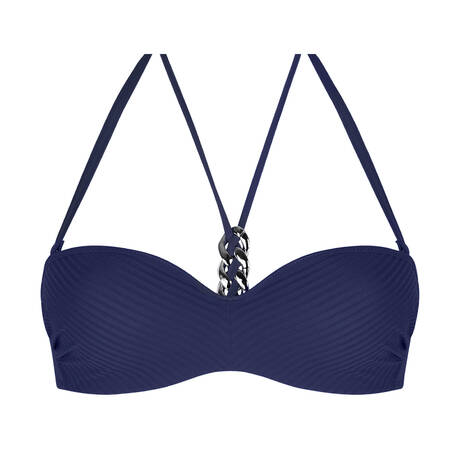 ANTIGEL Padded bandeau bikini top La Stricto Chic Stricto Marine