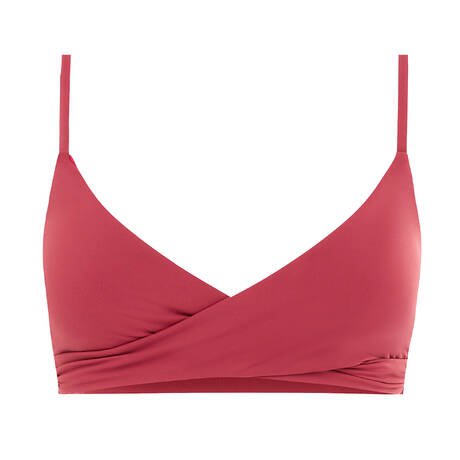 BOND-EYE Reversible bralette bikini top Amira Callao Sienna / Scarlet