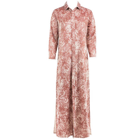 SORAYA Long beach shirt Sarah Iris Imprimé Iris