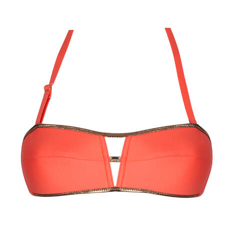 ANTIGEL Bandeau bikini top La Smartissime Corail Bronze