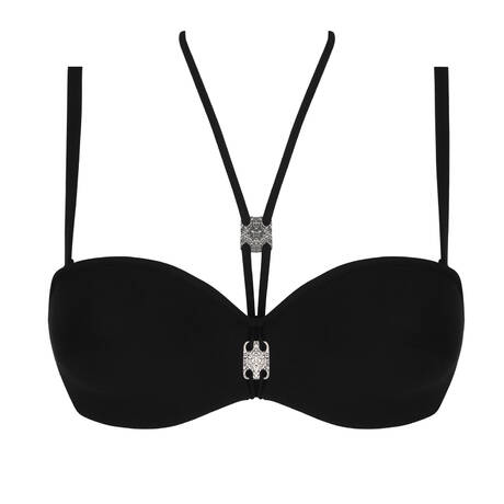 LISE CHARMEL Haut de maillot de bain bandeau Éclat d'Argent Black Argent