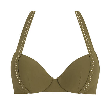 AUBADE Padded bikini top Summer Stars Khaki