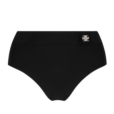 LISE CHARMEL High-waisted bikini bottom Eclat d'Argent Black Argent