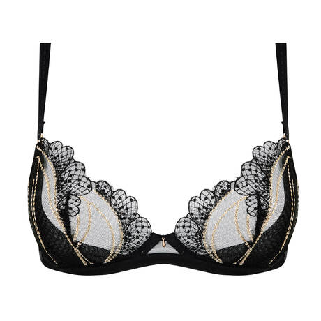 GOSSARD Soutien-gorge balconnet VIP Étoile Noir