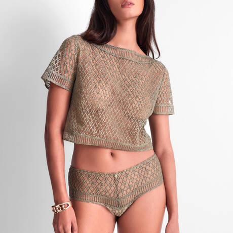 2 pieces set AUBADE Stardust Dream Nile Green