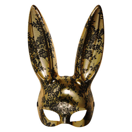 MAISON CLOSE Mirror lace rabbit mask 24 Secret Days Gold/Black