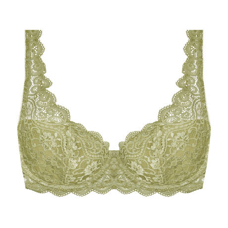 TRIUMPH Lace Padded balconette bra Amourette Olive Gold 