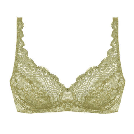 TRIUMPH BH ohne Bügel aus Spitze Amourette Olive Gold