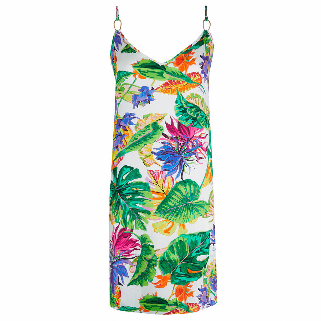 Robe De Plage Lise Charmel Bleu Et Blanc - Taille S, Made In France, Neuve Avec étiquettes