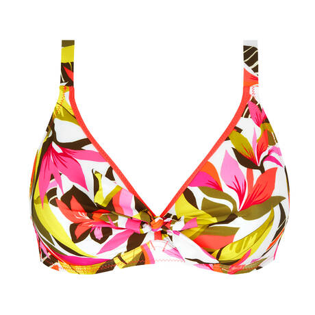 ANTIGEL Plus-size triangle bikini top La Radieuse Blanc Canopée