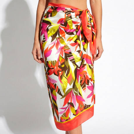 ANTIGEL Beach sarong La Radieuse Blanc Canopée