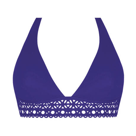 LISE CHARMEL Triangle bikini top wireless Ajourage Couture Ajourage Outremer