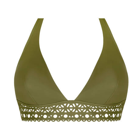 LISE CHARMEL Haut de maillot de bain triangle sans armatures Ajourage Couture Ajourage Avocat