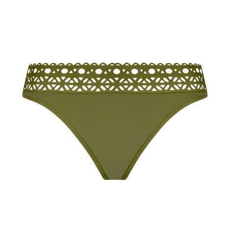 LISE CHARMEL Bas de maillot de bain slip taille basse Ajourage Couture Ajourage Avocat