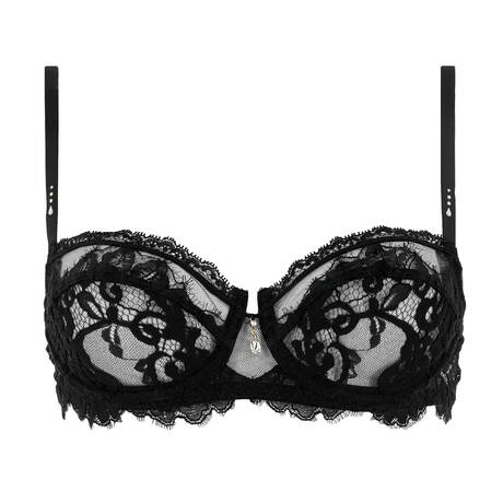 LISE CHARMEL Lace Demi-cup bra Désirs de Venise Black