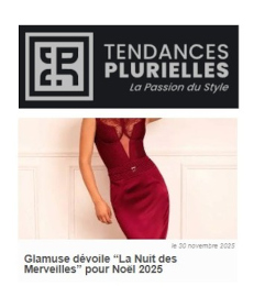 TENDANCES PLURIELLES
November 2025