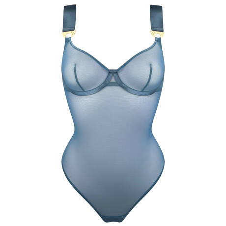 BORDELLE Thong bodysuit Melusina Denim