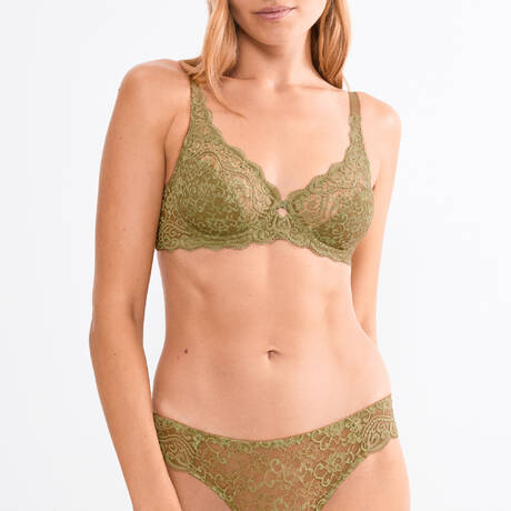 Ensemble 2 pièces TRIUMPH Amourette Olive Gold