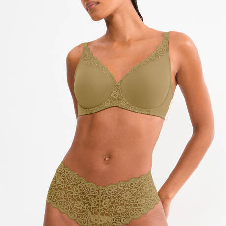 2 pieces set TRIUMPH Amourette Olive Gold
