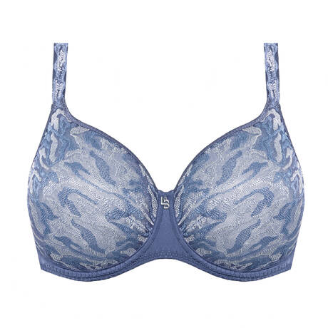 LOUISA BRACQ Underwire bra Electric Waves Blue Jeans