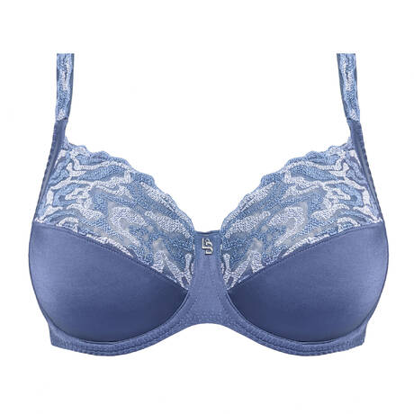 LOUISA BRACQ Vollschalen-BH Electric Waves Blue Jeans