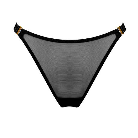 BORDELLE Openable thong Melusina Black