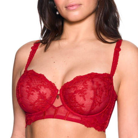 LOUISA BRACQ Bustier Victoria Rouge à lèvres