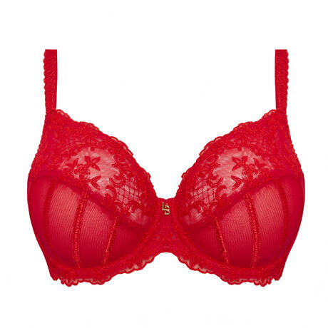 LOUISA BRACQ Full-cup bra Victoria Rouge à lèvres