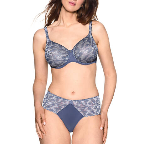 2 pieces set LOUISA BRACQ Electric Waves Blue Jeans