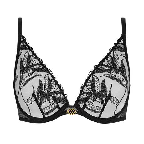 AUBADE Underwire Triangle bra Sweet Euphoria Black