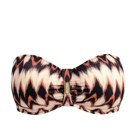 FANTASIE Bandeau bikini top Sabana Copper Tint