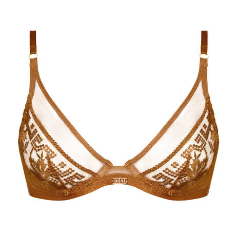 AUBADE Triangle bra Rules of Attraction Golden Shadow