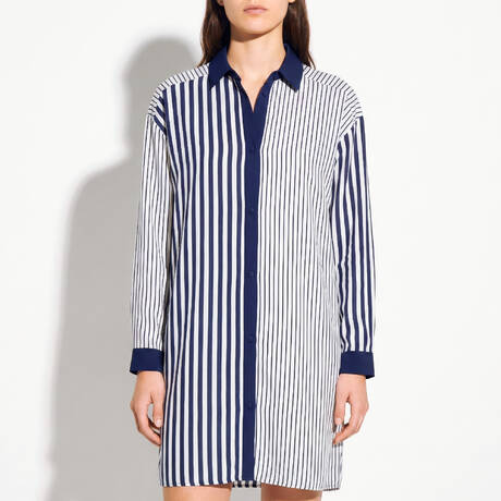 LISE CHARMEL Robe chemise de plage Rayure en Ligne Rayure Croisière