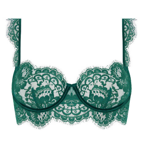 COCO DE MER Lace Demi-cup bra Avani Teal