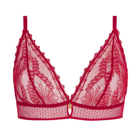 AUBADE Soutien-gorge triangle sans armatures en dentelle Mystery of Love Cherry